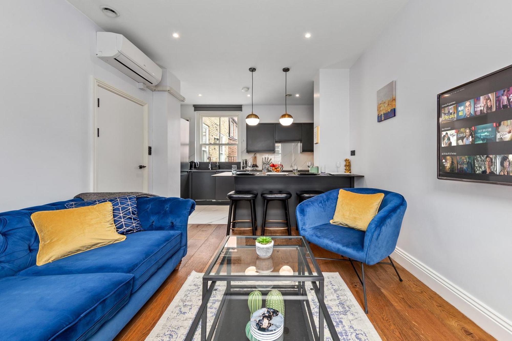 Stylish 2 Bedroom Apartment In Westminster Sleeps 5 With Ac London Kültér fotó